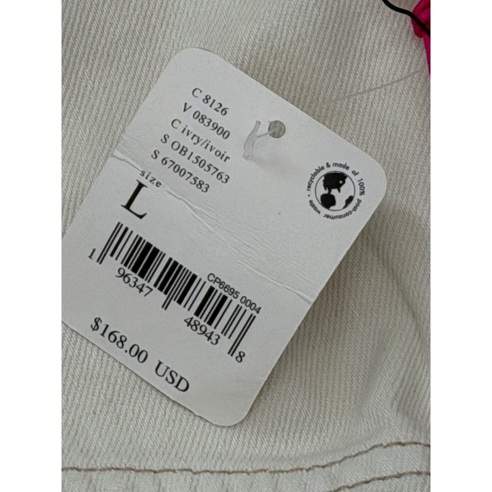 NWT Free People Suit Shop Gabbie Vest Suit Set Ivory Wide Leg Pants Top Large - Picture 6 of 8